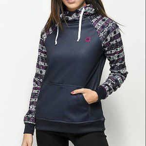 686  Women's Cora Bonded Fleece Pullover Hoodie Nordic Print